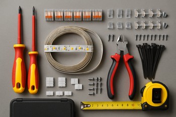 LED lent quraşdırılması üçün alətlər və profil