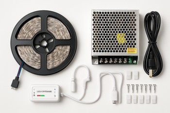 LED lent, profil və aksesuarları içində olan hazır dəst