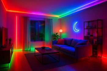 Rəngərişan RGB LED lentlə party rejimi