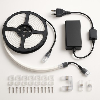 Neon xətt və rəngli LED lentlə vurğu paket dəsti