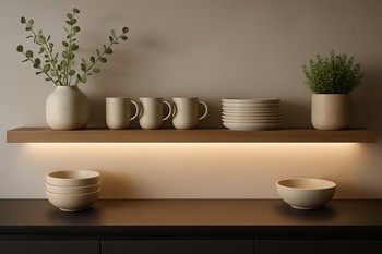 Mətbəx şkafları altında iş zonası üçün LED lent